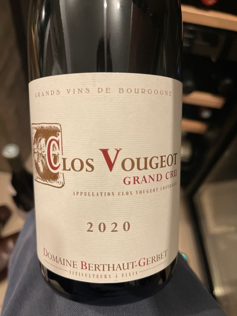 2021 Domaine Berthaut-Gerbet Clos Vougeot - CellarTracker 2021 Domaine Berthaut-Gerbet Clos Vougeot - CellarTracker