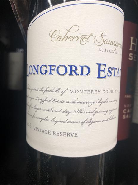 2016 Longford Estate Cabernet Sauvignon Vintage Reserve, USA ...