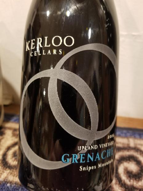 2016 Kerloo Cellars Grenache Upland Vineyard, USA ...