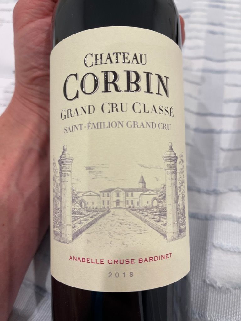 2018 Château Corbin Cru CellarTracker Émilion St. Grand 