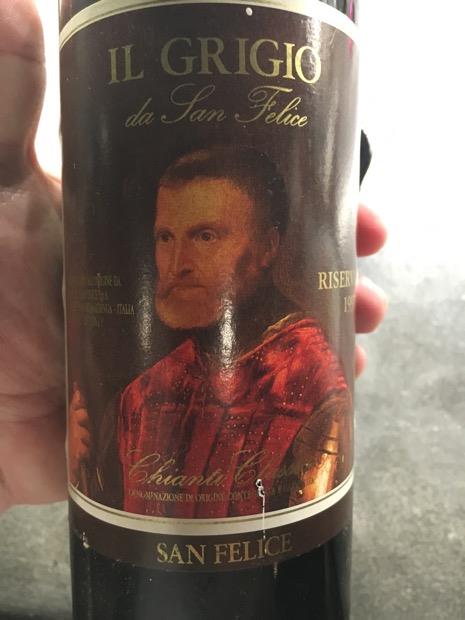 1997 San Felice Chianti Classico Il Grigio Riserva 1997 San Felice Chianti Classico Il Grigio Riserva