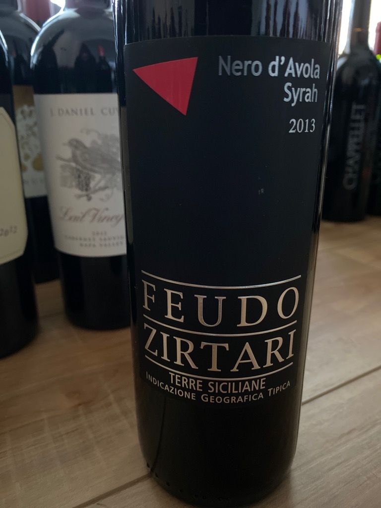 2013 Feudo Zirtari Sicilia Nero d'Avola Syrah, Italy, Sicily, Sicilia