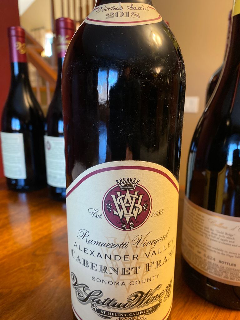 2018 V. Sattui Winery Franc Ramazzotti, USA, California, Napa Valley, St. Helena