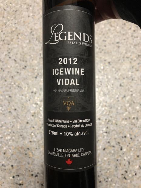 1998 Legends Estates Winery Vidal Icewine - CellarTracker