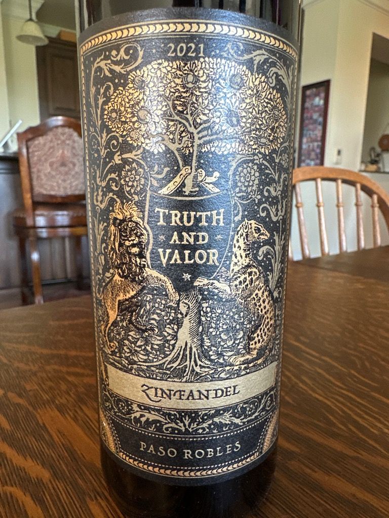 2021 Truth Valor Zinfandel USA California Central Coast Paso 2021-truth-valor-zinfandel-usa-california-central-coast-paso