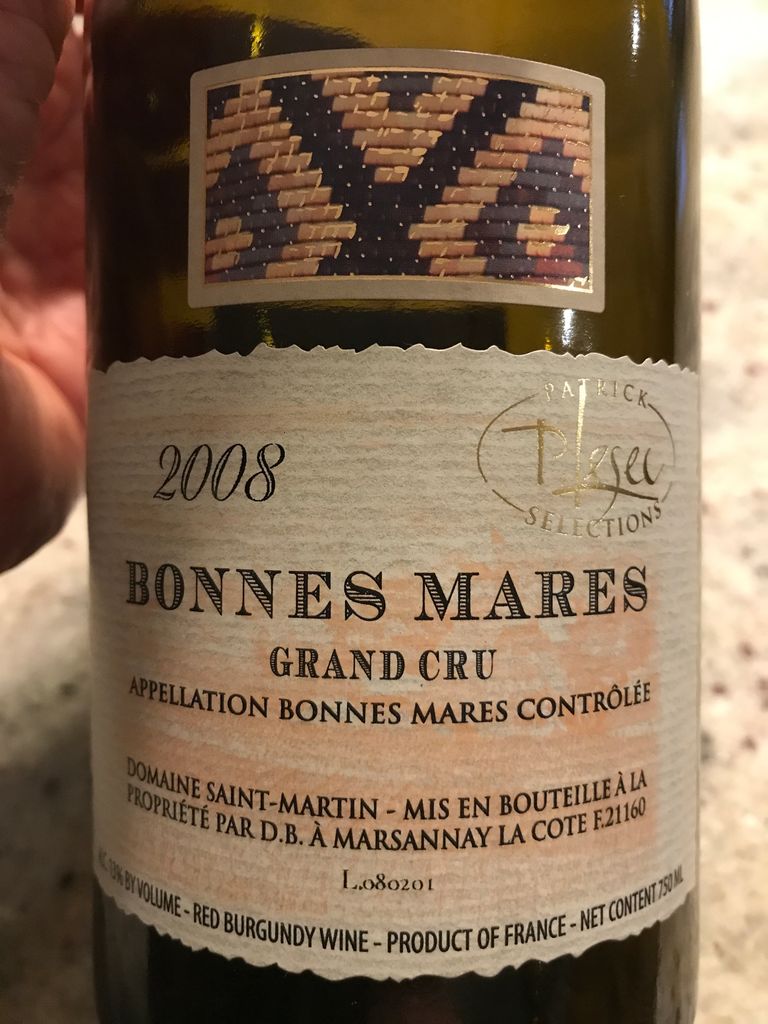 N.V. Domaine St. Martin Bonnes Mares - CellarTracker