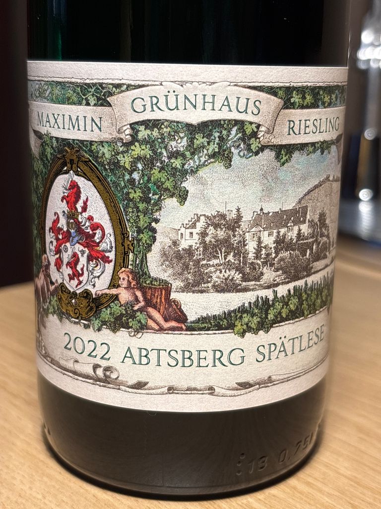 2022 Von Schubert Maximin Grünhäuser Abtsberg Riesling Spätlese