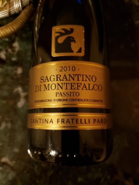 2009 Cantina Fratelli Pardi Montefalco Sagrantino Passito, Italy ...