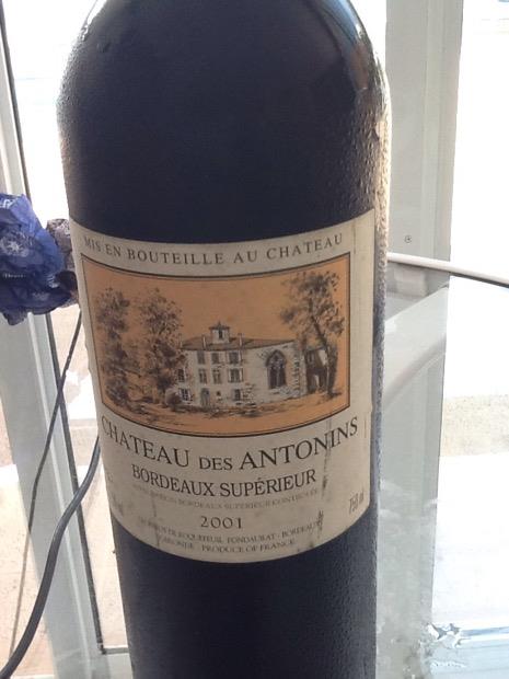 シャトー アントニック 2001 2001 Château des Antonins - CellarTracker