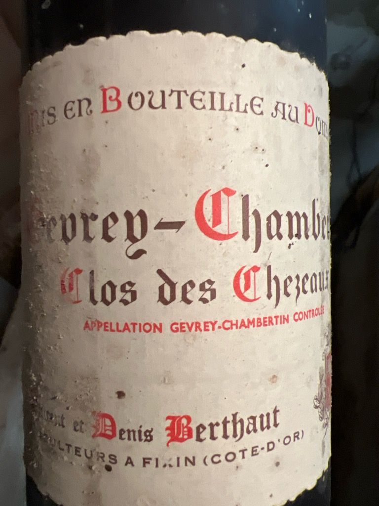 2018 Domaine Berthaut-Gerbet Gevrey-Chambertin Clos des Chezeaux
