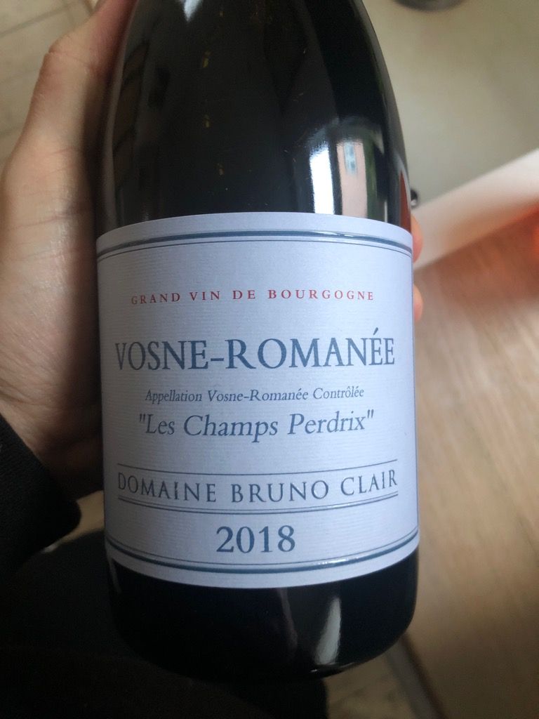 2018 Domaine Bruno Clair Vosne-Romanée Les Champs Perdrix - CellarTracker