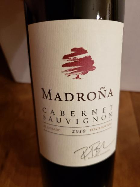 2010 Madroña Cabernet Sauvignon, USA, California, Sierra Foothills, El ...