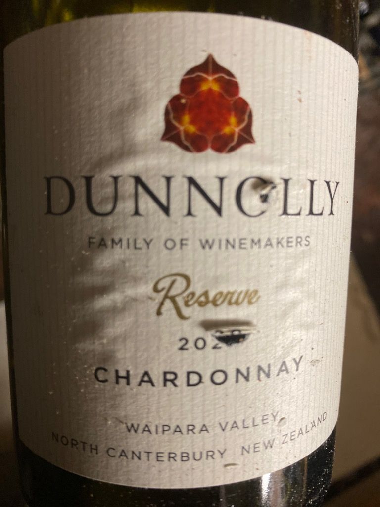 2020 Dunnolly Chardonnay Reserve, New Zealand, South Island, Canterbury