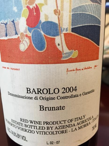 2004 Roberto Voerzio Barolo Brunate CellarTracker