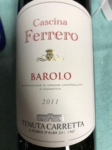 2017 Tenuta Carretta Barolo Cascina Ferrero Cannubi, Italy, Piedmont ...