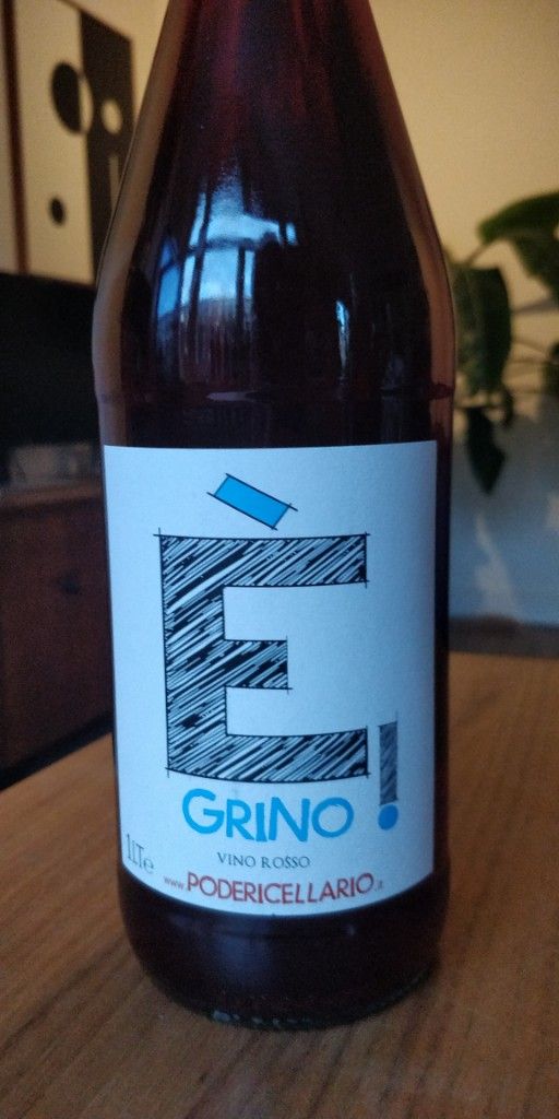 2021 Poderi Cellario È Grino! Vino Rosso, Italy, Piedmont, Vino da