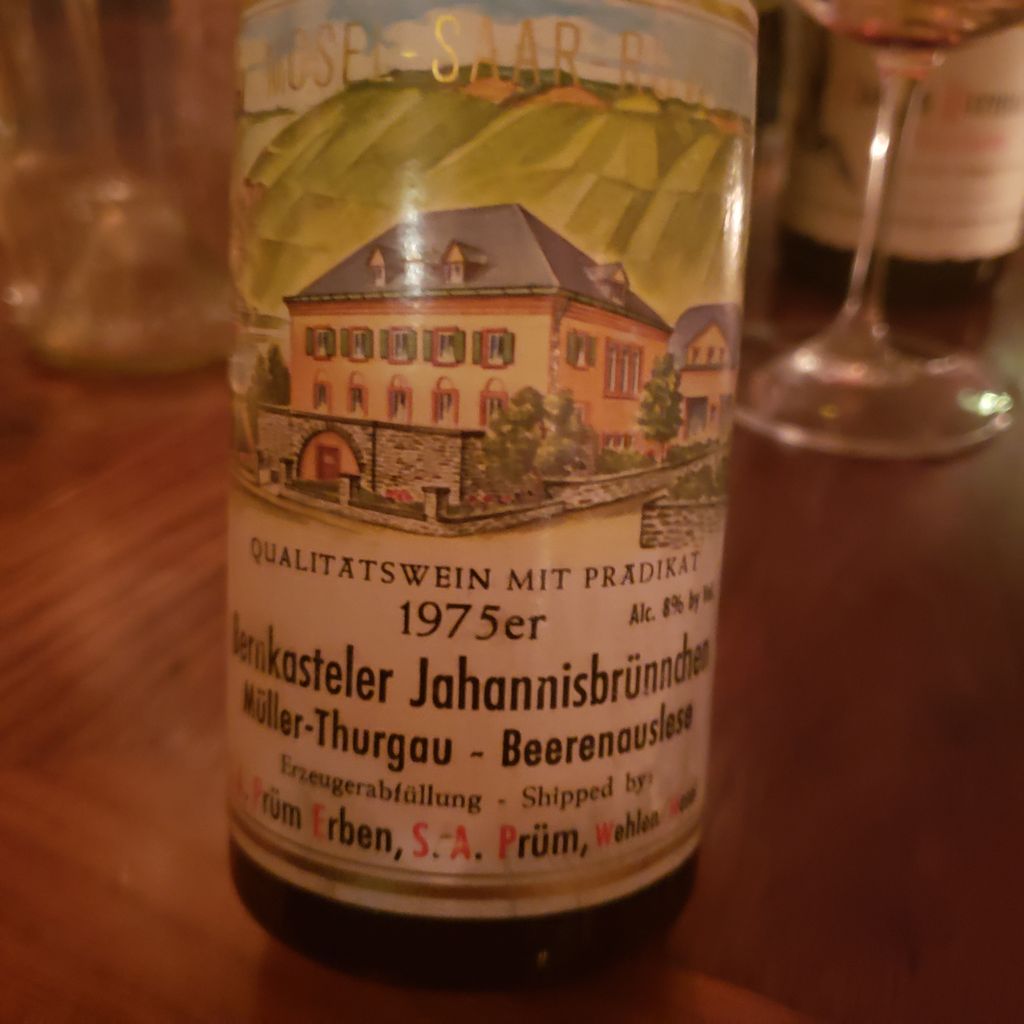 1975 S.A. Prüm Bernkasteler Johannisbrünnchen MüllerThurgau