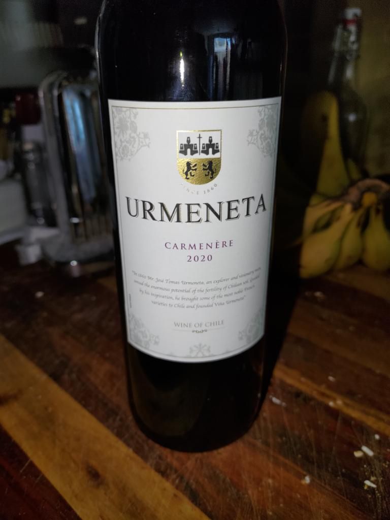 2021 Urmeneta Carménère Chile Central Valley Cellartracker