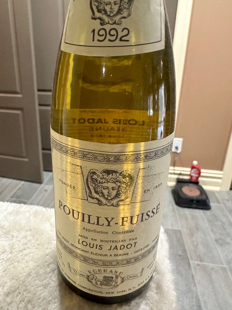 1992 Louis Jadot Pouilly-Fuissé - CellarTracker