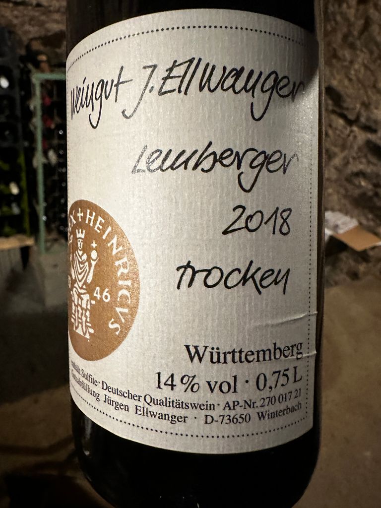 2018 Jürgen Ellwanger Lemberger, Germany, Württemberg - CellarTracker