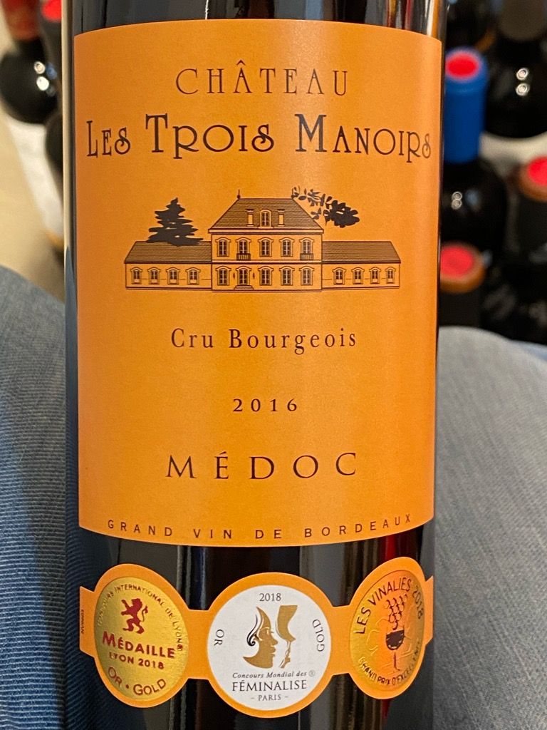 2018 Château Les Trois Manoirs, France, Bordeaux, Médoc CellarTracker