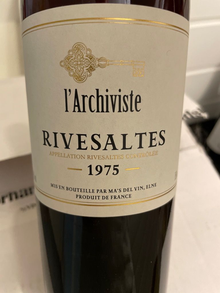 1979 L'Archiviste Rivesaltes - CellarTracker