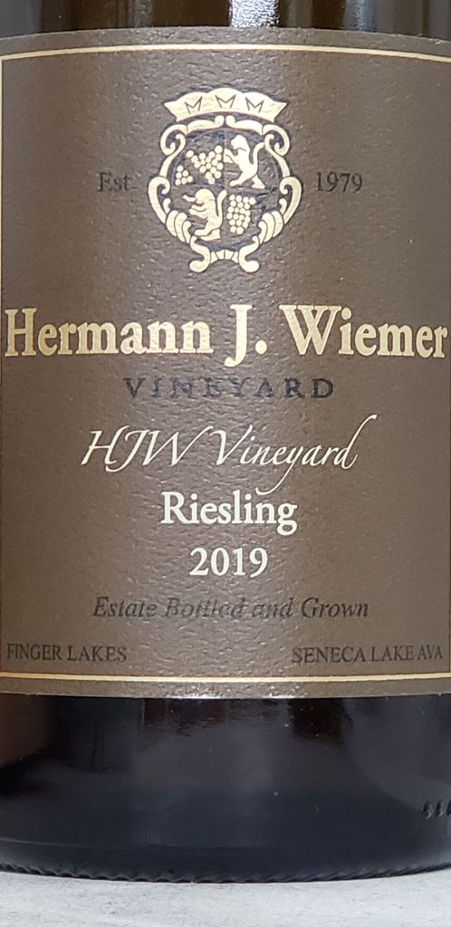 2019 Hermann J. Wiemer Riesling HJW Vineyard, USA, New York, Finger ...