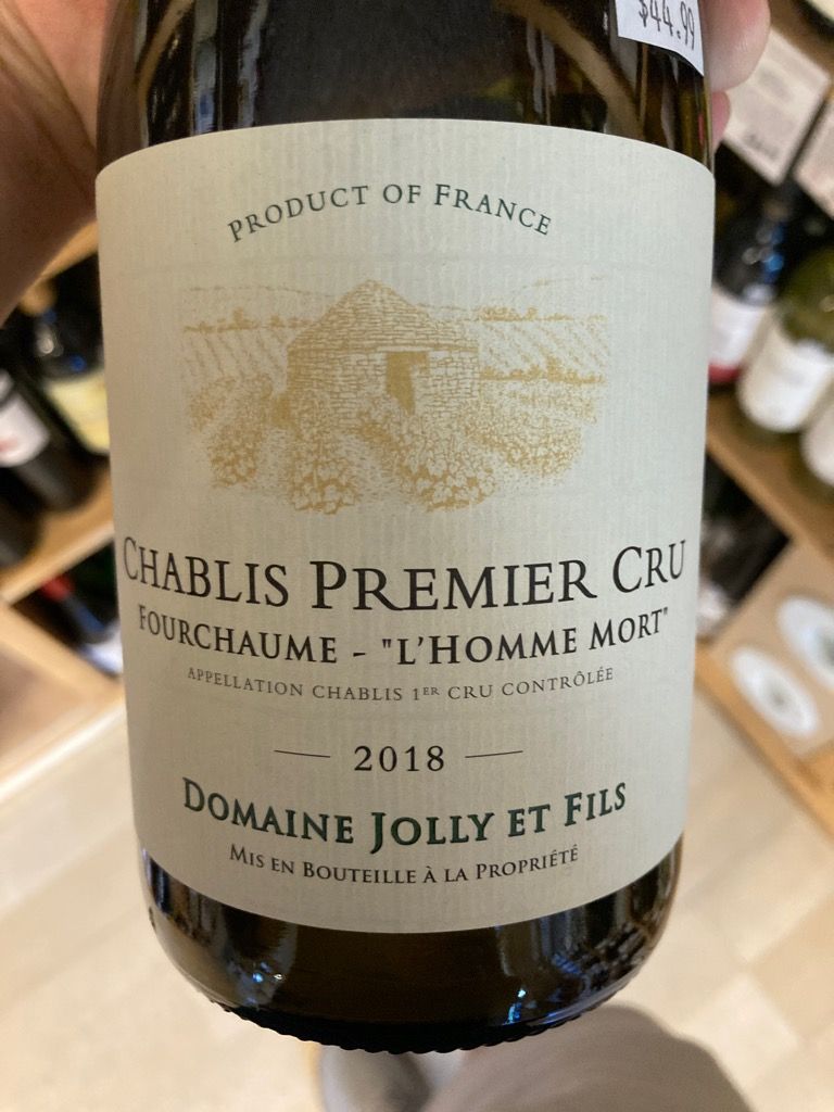 CHABLIS 1ER CRU FOURCHAUME DOMAINE JOLLY ET FILS 75 CL