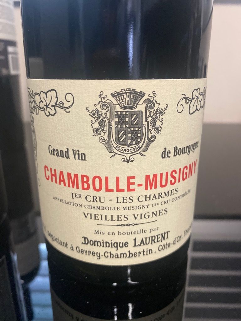 飲料・酒 空瓶 ルロワChambolle Musigny 1er Charmes 1996