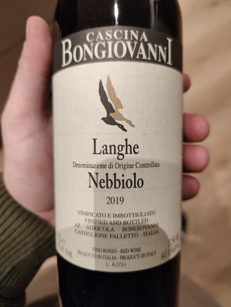 2018 Cascina Bongiovanni Langhe Nebbiolo, Italy, Piedmont, Langhe ...