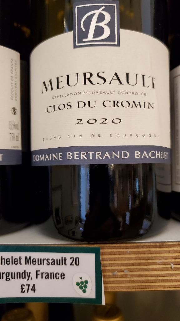 2021 Domaine Bertrand Bachelet Meursault Clos du Cromin, France