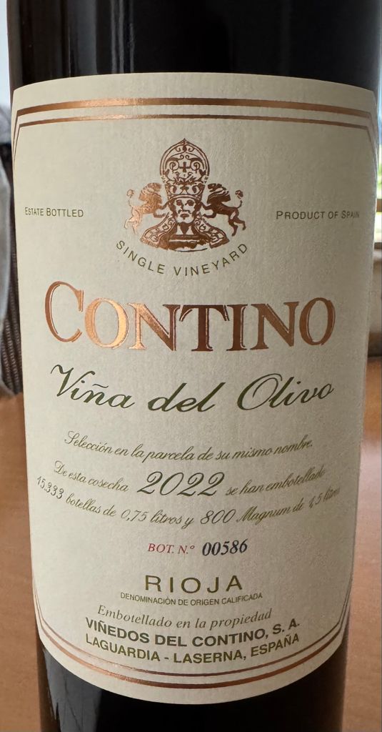 2022 Bodegas y Viñedos del Contino Rioja Viña del Olivo, Spain, La ...