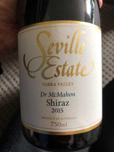 2015 Seville Estate Shiraz Dr Mcmahon, Australia, Victoria, Port ...