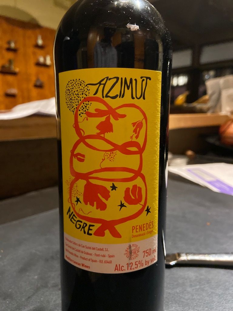 2018 Cellers de Can Suriol del Castell Penedès Azimut Negre, Spain
