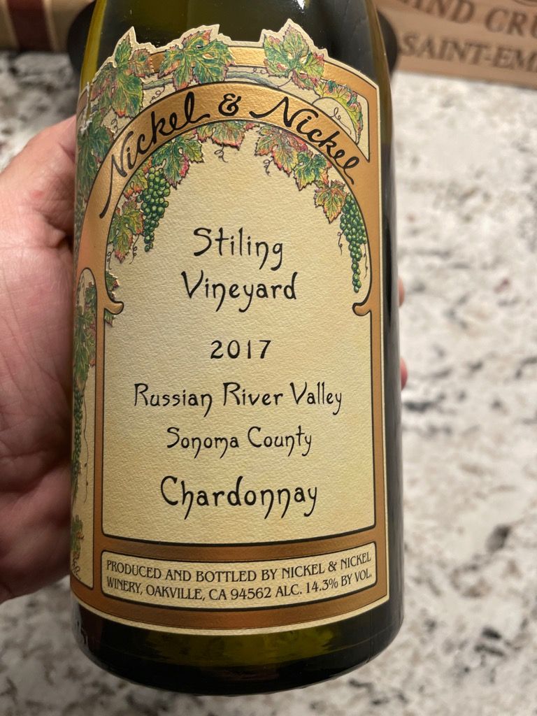 2017 Nickel & Nickel Chardonnay Searby Vineyard, USA, California