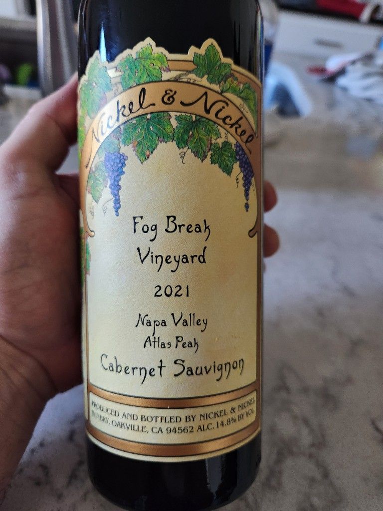 2021 Nickel & Nickel Cabernet Sauvignon Fog Break Vineyard