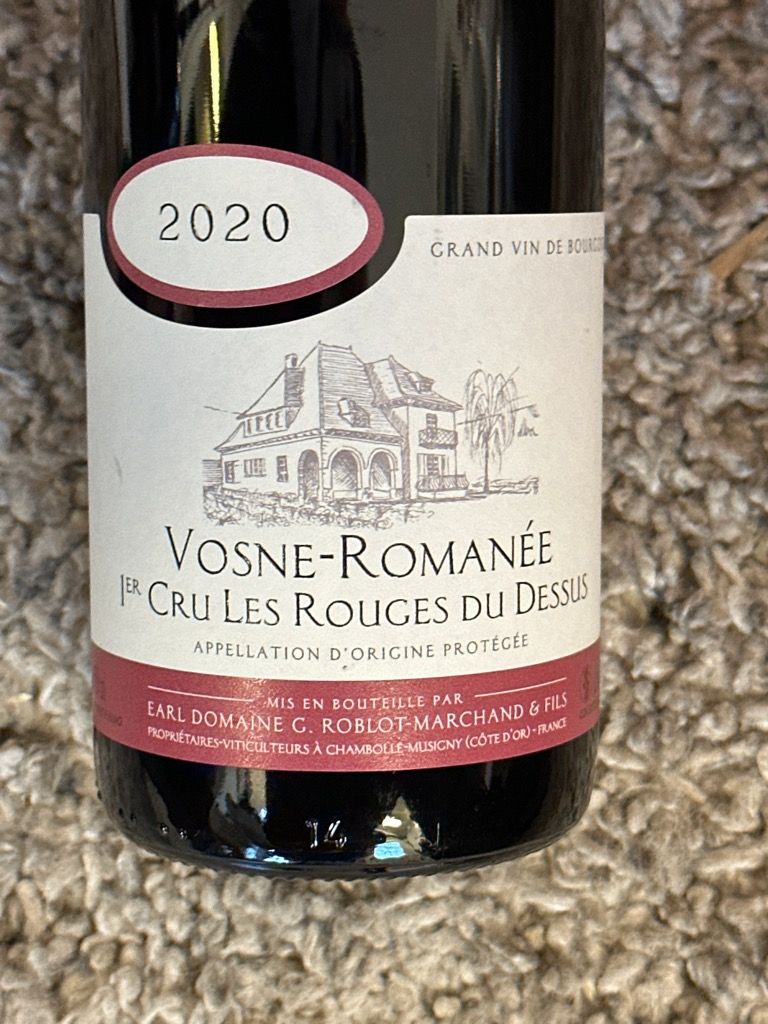 2020 Domaine G. Roblot-Marchand Vosne-Romanée 1er Cru Les Rouges