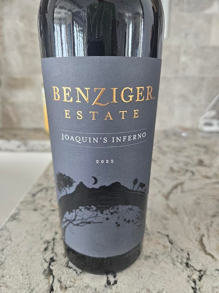 2022 Benziger Family Winery Joaquin's Inferno Sonoma Mountain, USA ...
