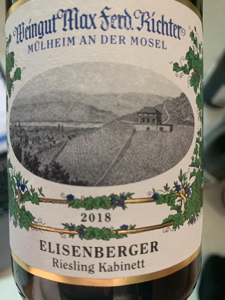 2018 Weingut Max Ferd Richter Veldenzer Elisenberg Riesling Kabinett 