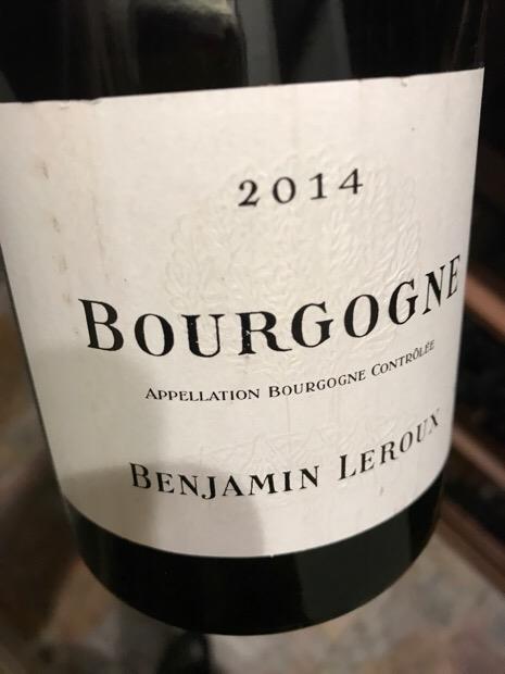 2014 Benjamin Leroux Bourgogne Blanc - CellarTracker