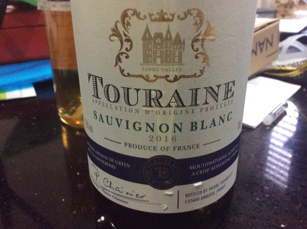 2016 Sainsbury's Sauvignon Blanc Touraine Taste the Difference, France