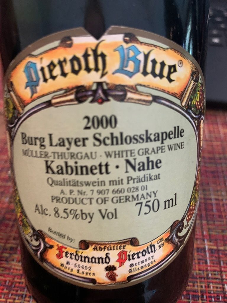 2000 Ferdinand Pieroth Burg-Layer Schloßkapelle Müller
