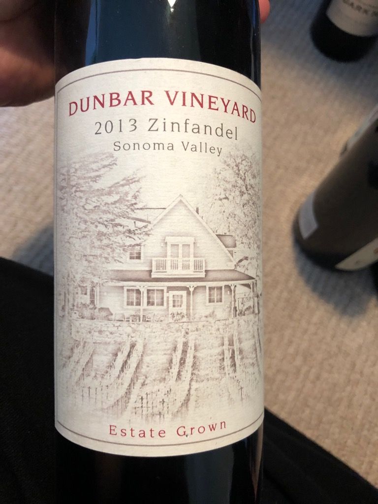 2014 Dunbar Vineyard Zinfandel, USA, California, Sonoma County, Sonoma