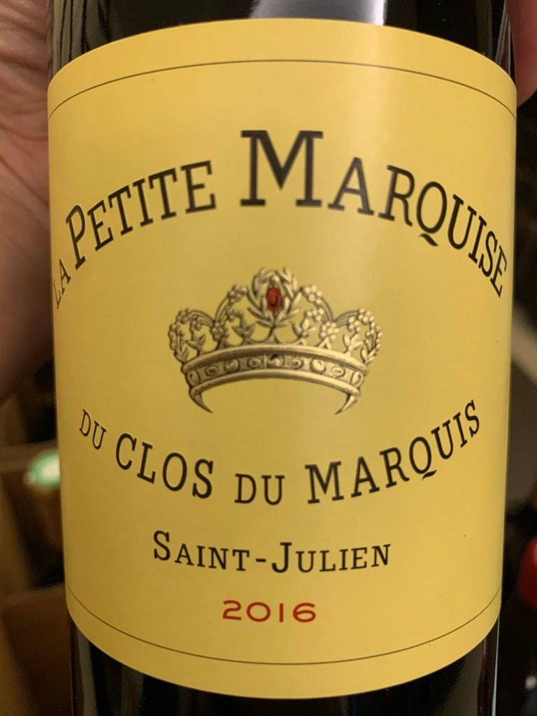2016 La Petite Marquise - CellarTracker