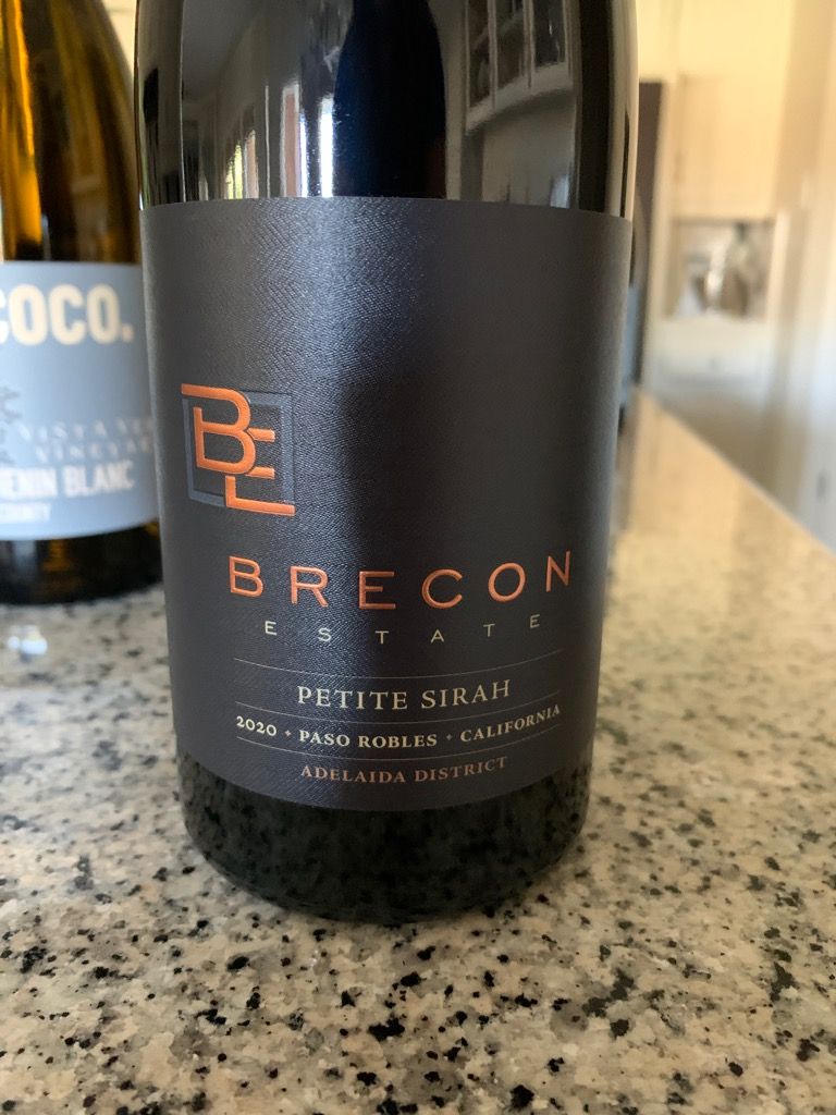 2020 Brecon Estate Petite Sirah, USA, California, Central Coast