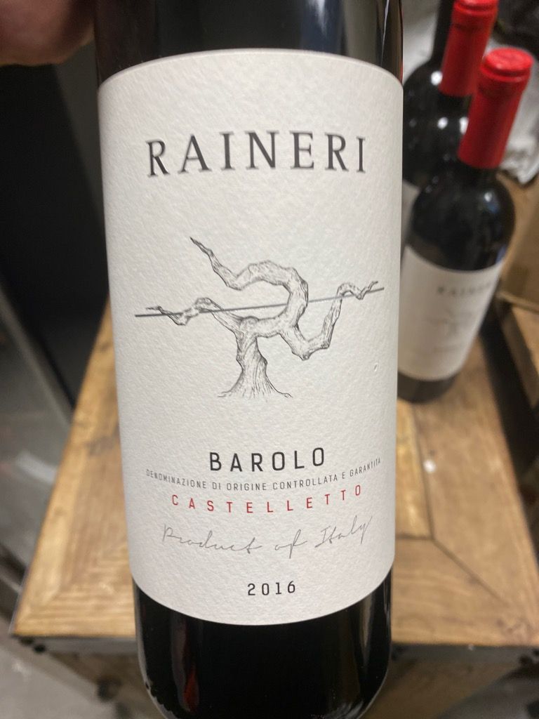 2016 Raineri Barolo Castelletto, Italy, Piedmont, Langhe, Barolo ...