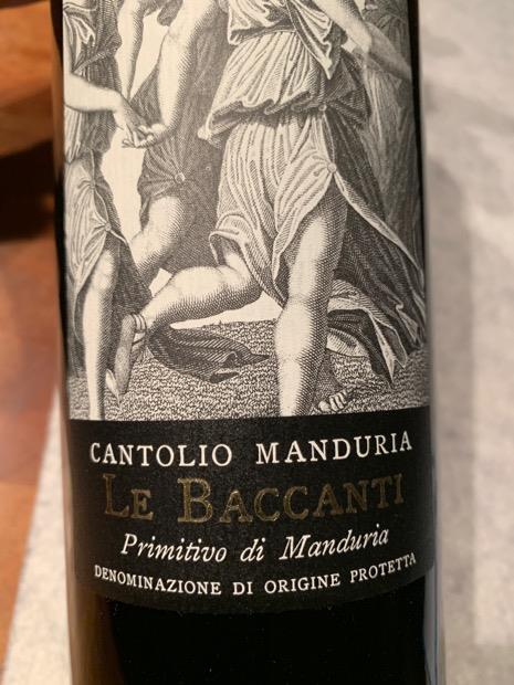 2016 Cantolio Primitivo Di Manduria Le Baccanti Italy Puglia Primitivo Di Manduria Cellartracker