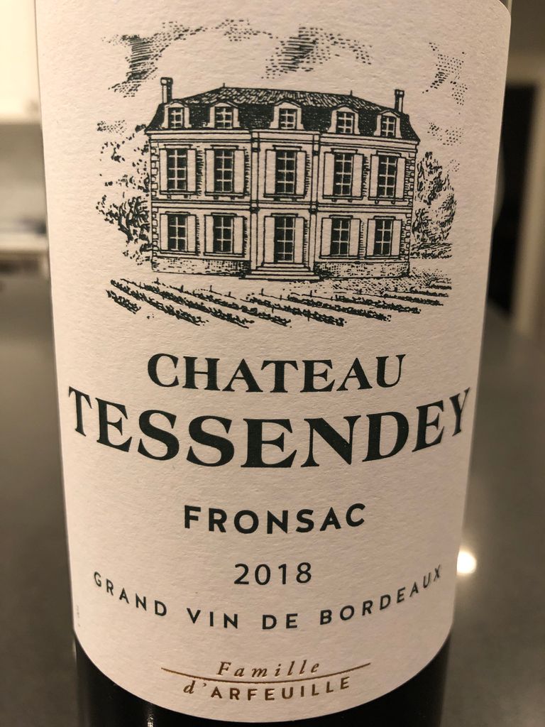 2018 Château Tessendey Fronsac - CellarTracker