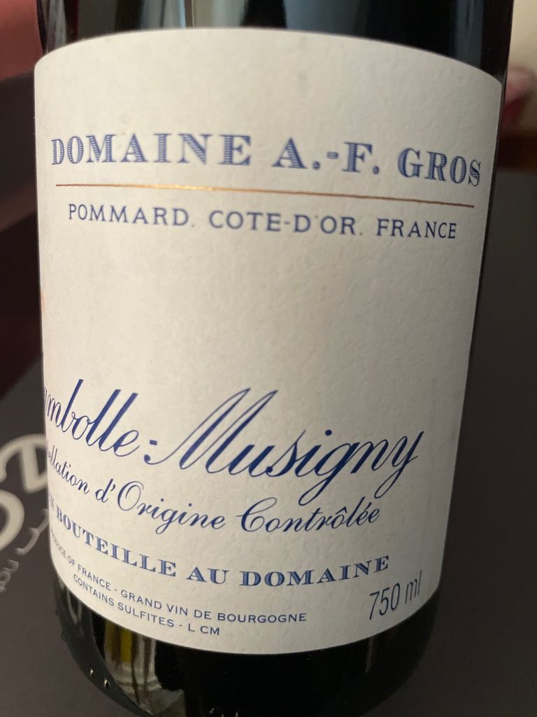 2017 Domaine A.-F. Gros Chambolle-Musigny - CellarTracker