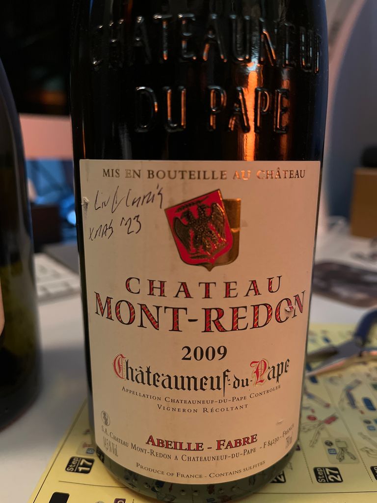 2009 Château Mont-Redon Châteauneuf-du-Pape - CellarTracker